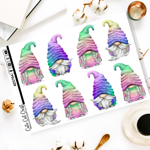 XL Pastel Glitter Gnomes