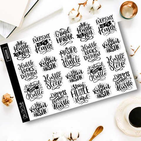 Hustler Quotes || Deco Sheet