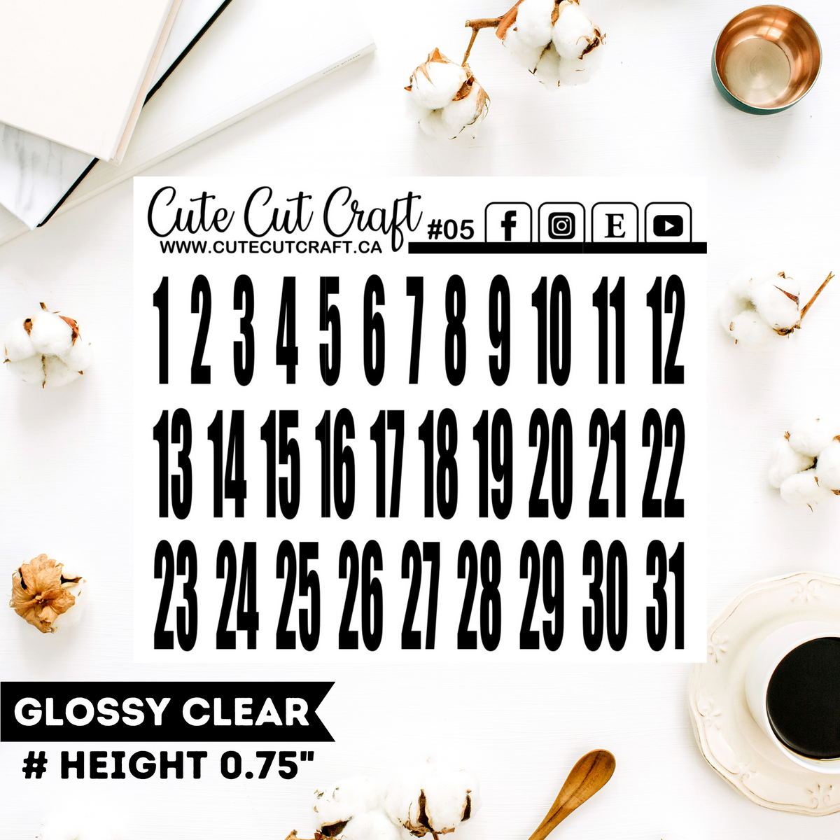 Large 5 || Date Dots