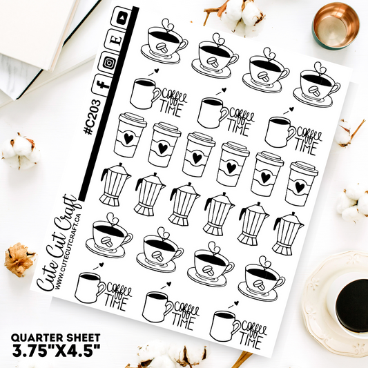 Coffee 2 Doodles || Planner Paige 2000