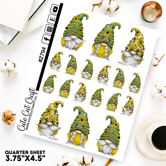 Sunflower Mushroom Gnomes 2000