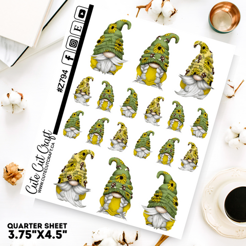 Sunflower Mushroom Gnomes