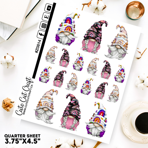 Rainbow Heart Gnomes