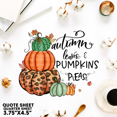 Fall Quote Sheet 1
