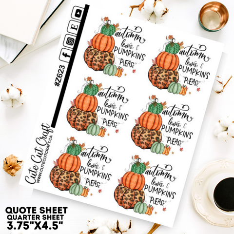 Fall Quote Sheet 1