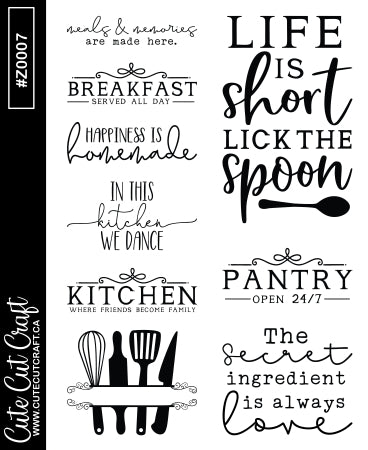 Kitchen || Quote Sheet
