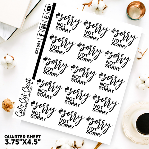 #Sorry Not Sorry #81 || XL Bounce Scripts