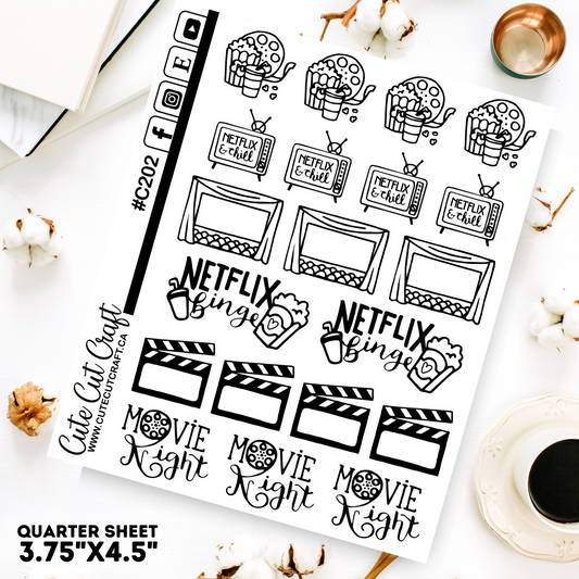 Movie Doodles || Planner Paige 2000
