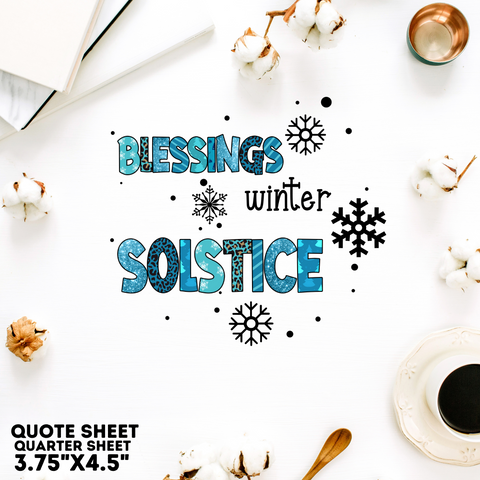 Winter Quote Sheet 1