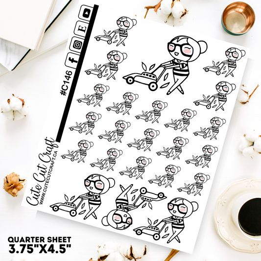 Garden Mowing || Planner Paige 2000