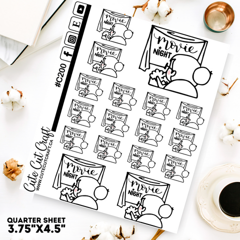 Movie Night || Planner Paige