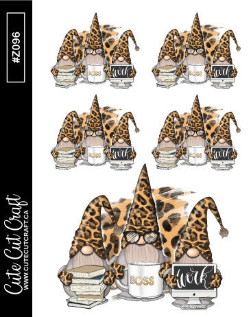 XL Boss Gnomes || Deco Sheet