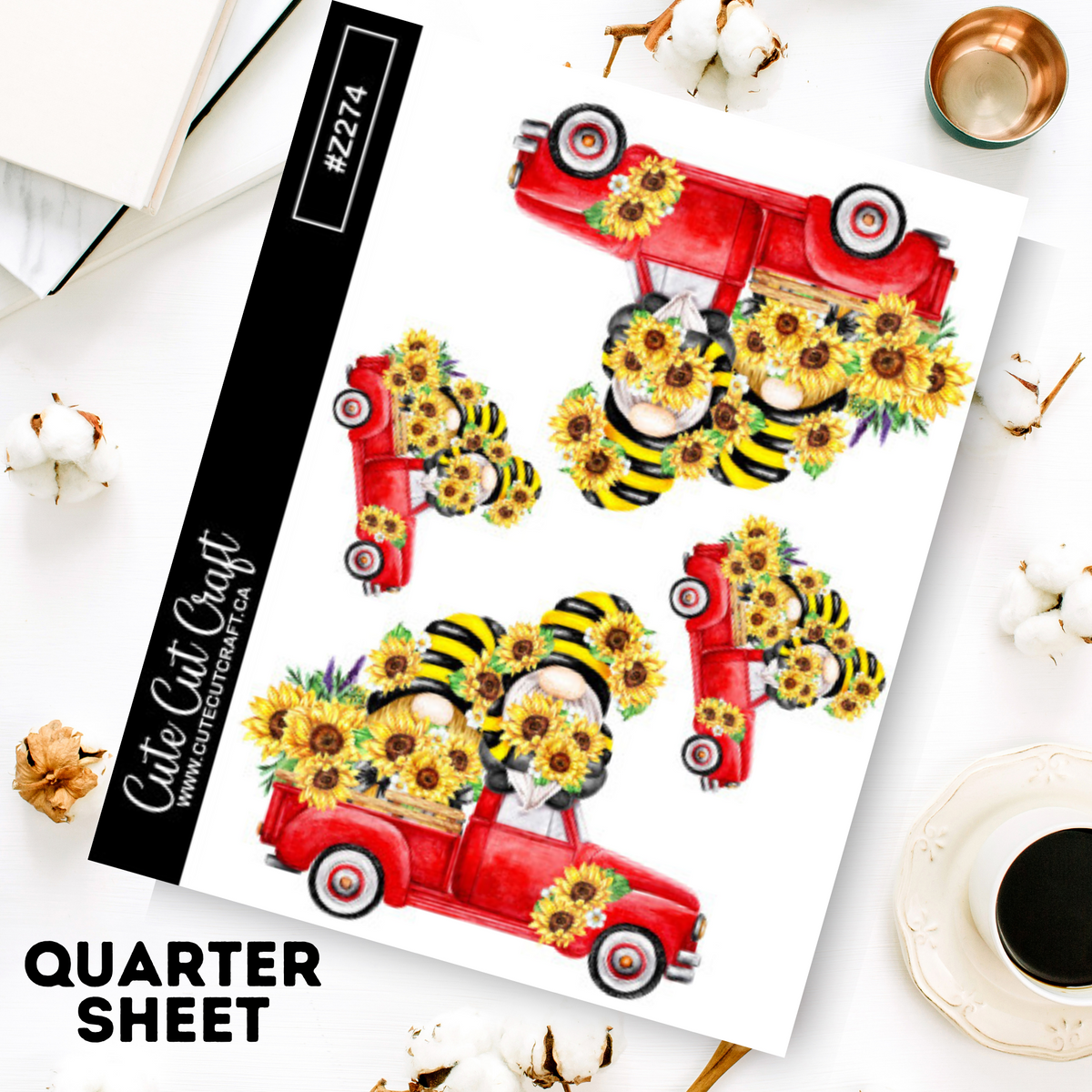 Sunflower Gnome Truck