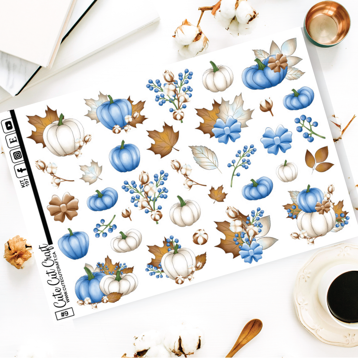 Blue Fall #197 || Deco