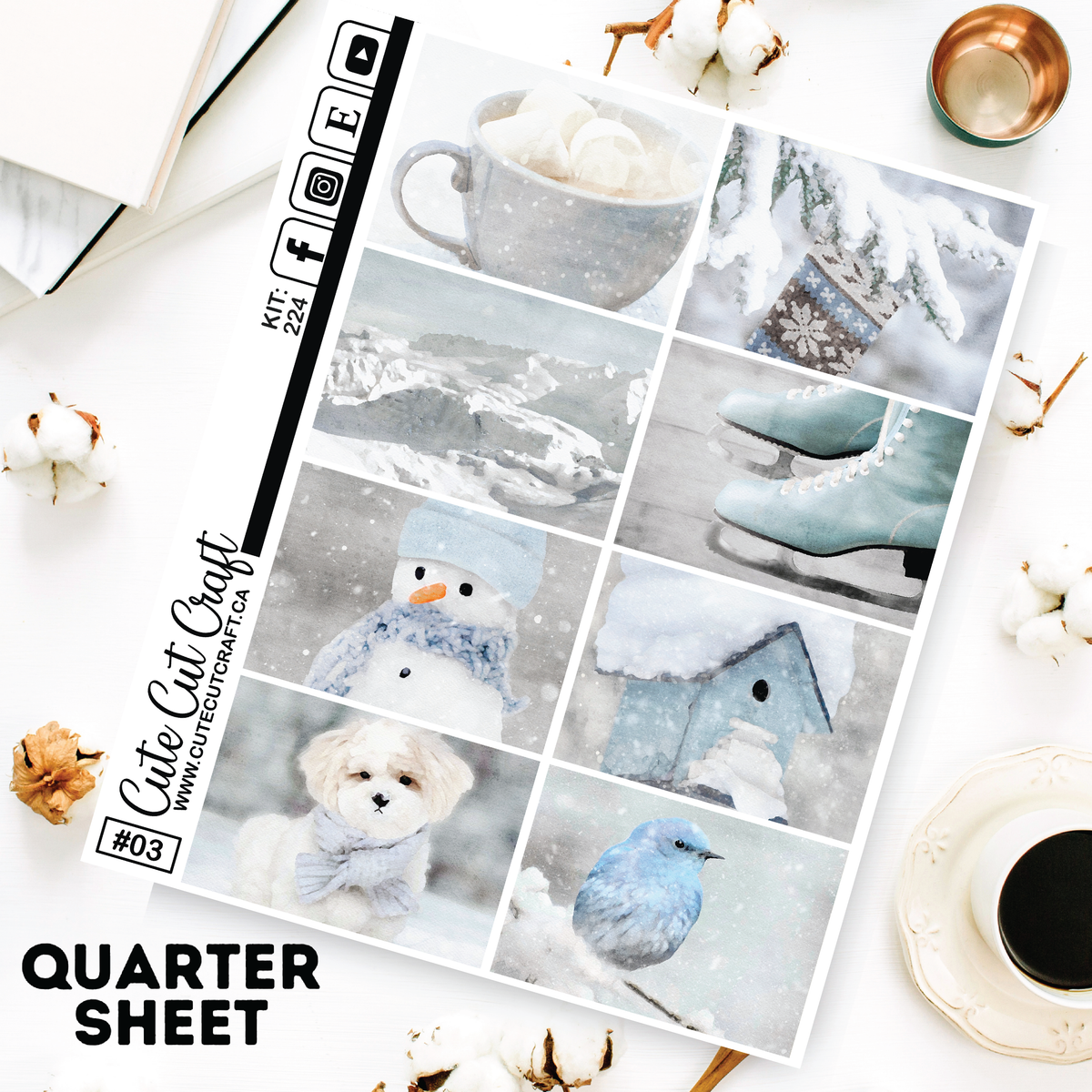 Watercolor Winter #224 || Short Boxes