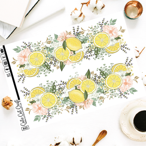 Lemon Fresh #234 || XL Deco Sheet