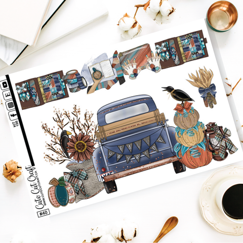 Fall Patchwork #198 || XL Deco Sheet