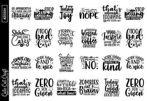 Sassy Quotes || Deco Sheet