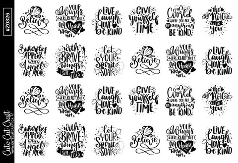 Butterfly Quotes || Deco Sheet