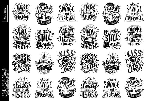Sassy Quotes || Deco Sheet