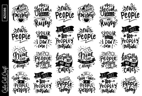 Antisocial Quotes || Deco Sheet