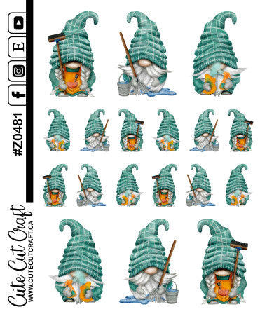 Cleaning Gnomes || Deco Sheet