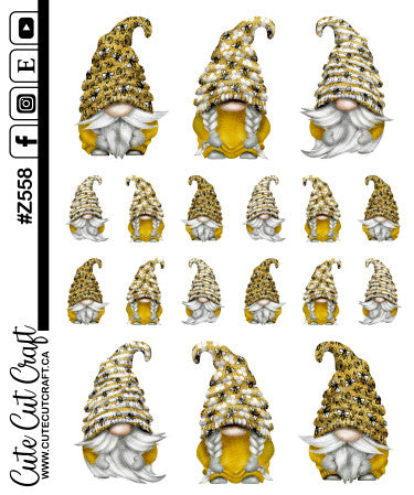Bee Gnomes || Deco Sheet