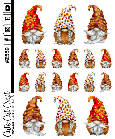 Autumn Gnomes || Deco Sheet