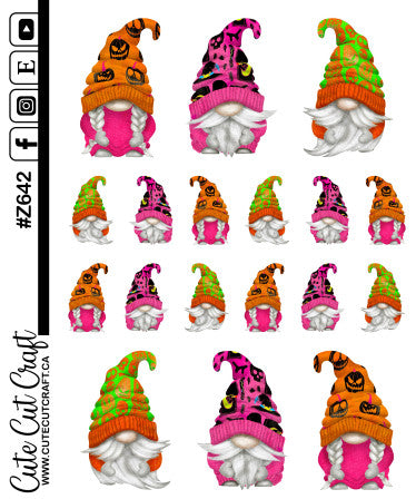 Neon Halloween Gnomes