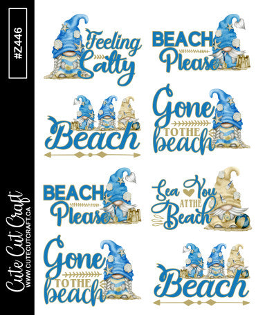 Beach Quote Gnomes