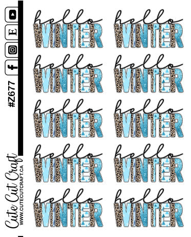 Winter Quote Sheet 6