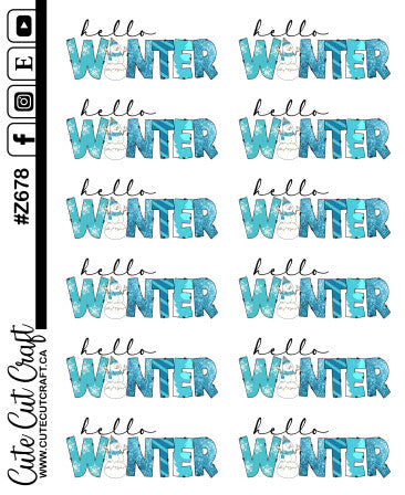 Winter Quote Sheet 7