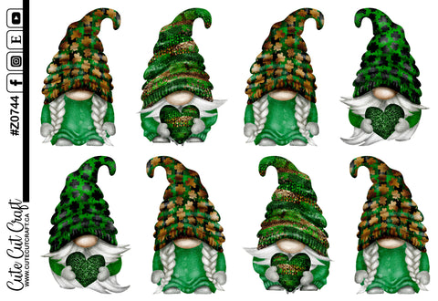 XL Clover Heart Gnomes